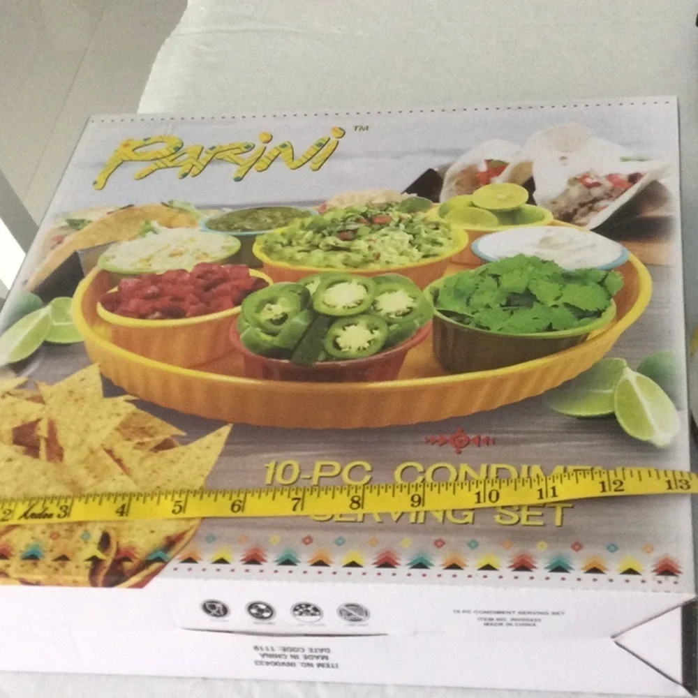 Parini 10-Piece Condiment Serving Set. *